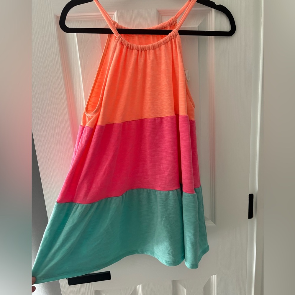 BiBi Vibrant Coral Dress